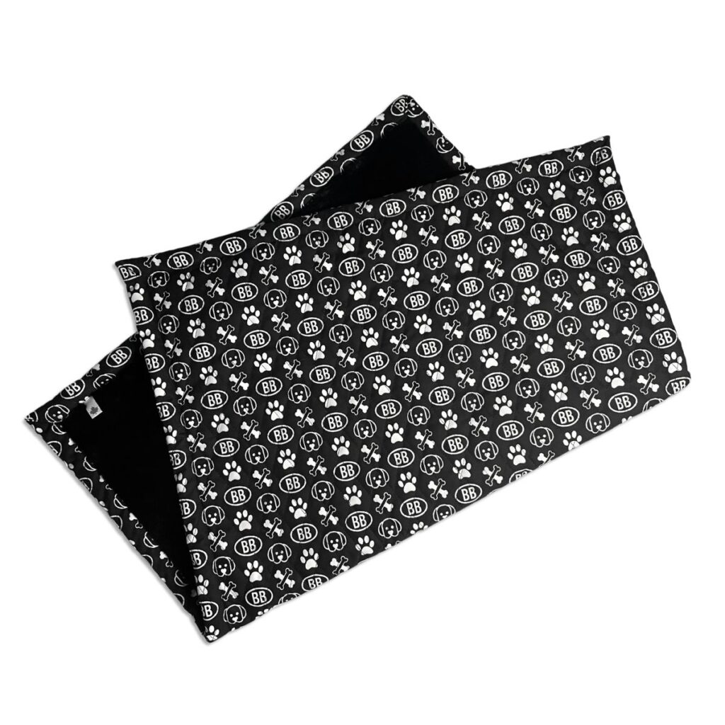 buddy belts pet blanket signature noir