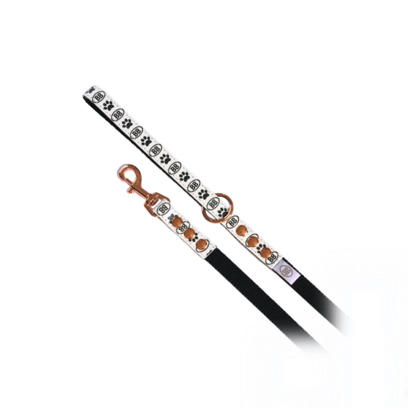 buddy-belts-nylon-accent-leash-half-inch-signature-blanc