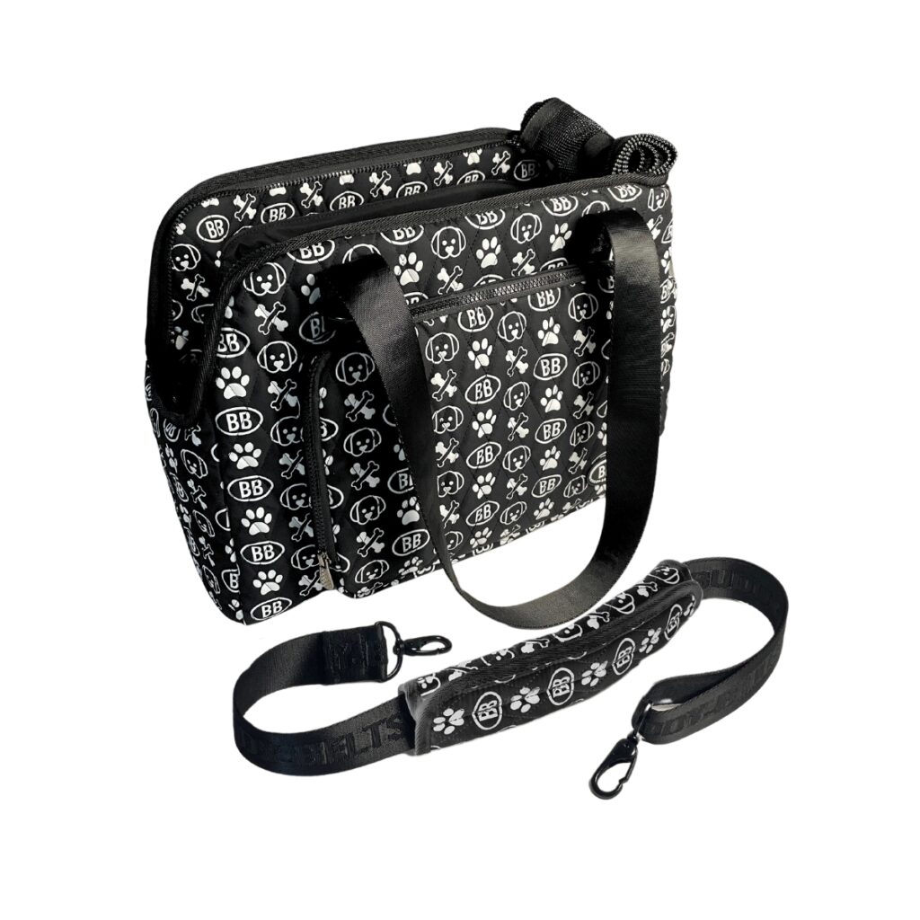buddy belts pet carrier signature noir