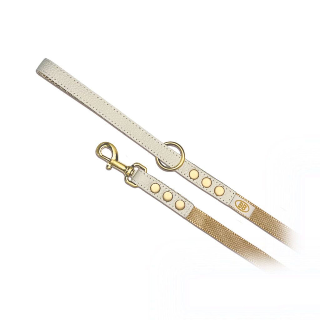 buddy belts nylon accent leash half inch limited milk tea